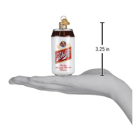 Schlitz Beer Can Ornament, 3.25"