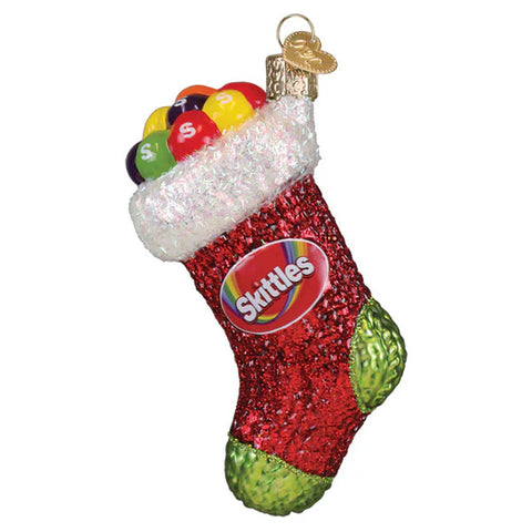 Skittles Stocking Ornament, 4.5"