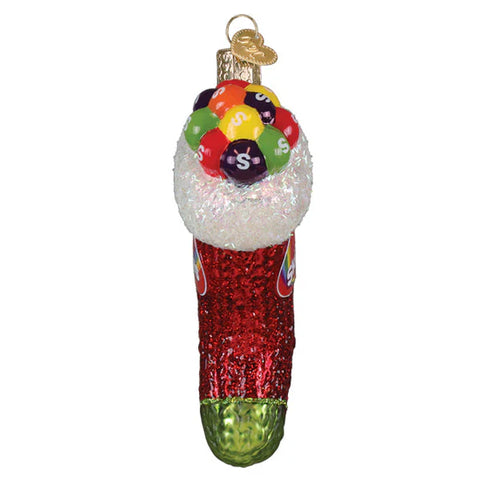 Skittles Stocking Ornament, 4.5"