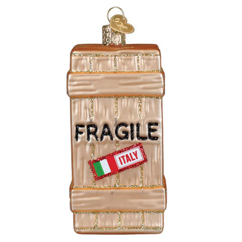 Fragile Crate Ornament, 4"