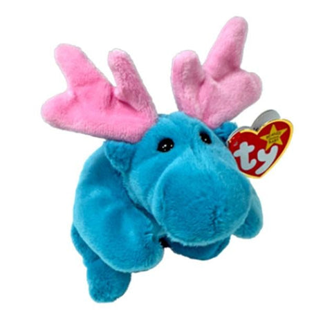 Ty Beanie Babies HUDSON - Blue Moose