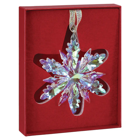 Radiant Crystal Snowflake Ornament