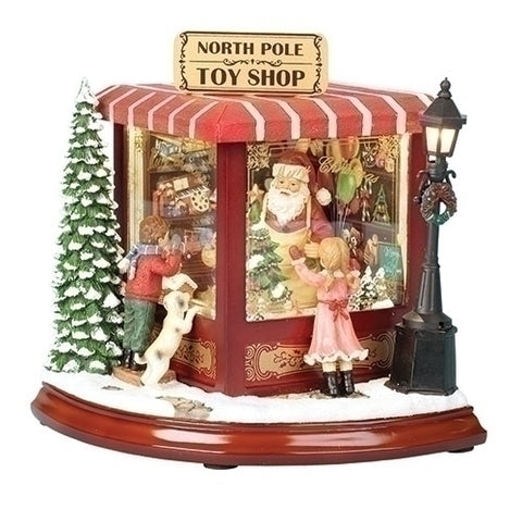 Musical LED North Pole Water Globe, 8"