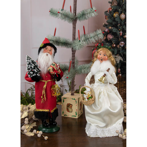 German Santa Caroler Figurine, 13"