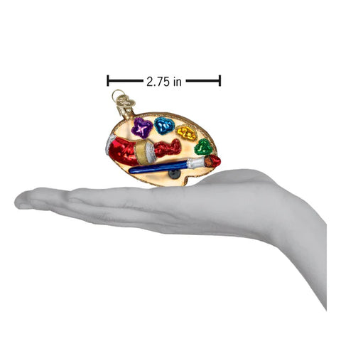 Artist's Palette Ornament, 2.75"
