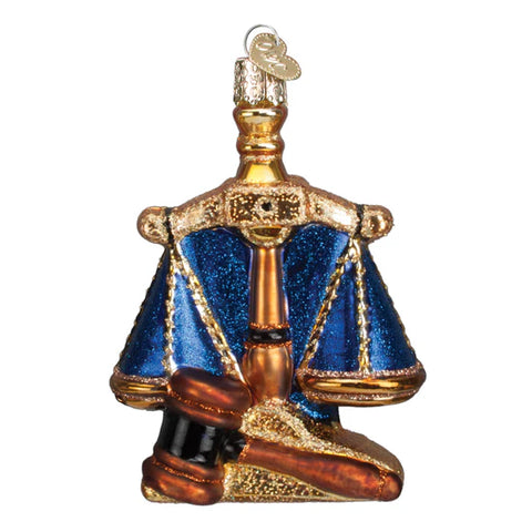 Scales Of Justice Ornament, 4"