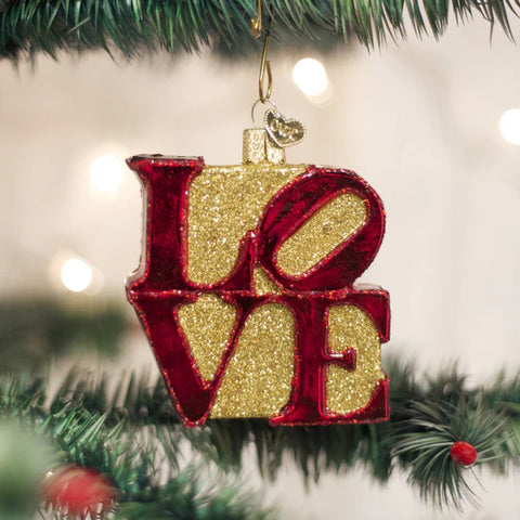 Love Ornament, 3.5"