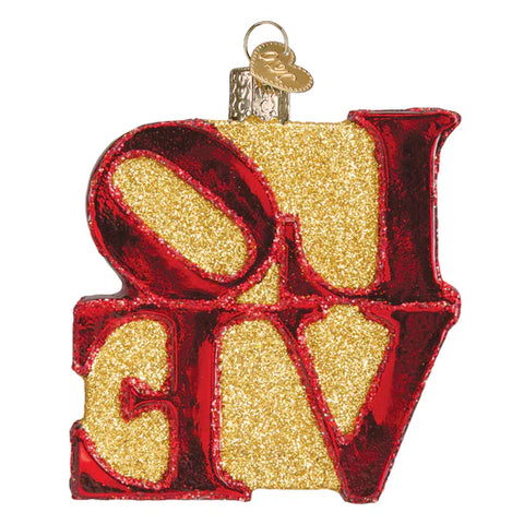 Love Ornament, 3.5"