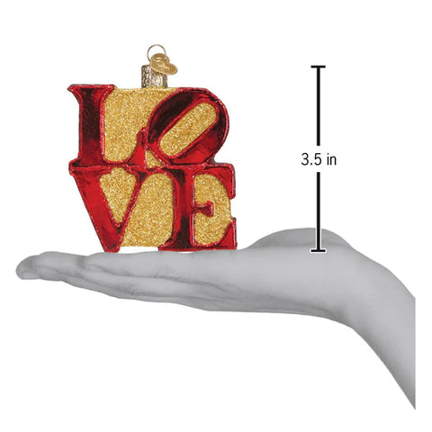 Love Ornament, 3.5"