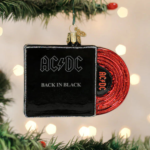 Back In Black Album Cover Ornament, 3"