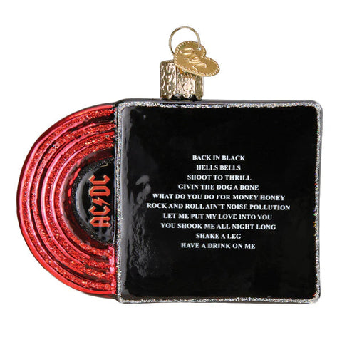 Back In Black Album Cover Ornament, 3"