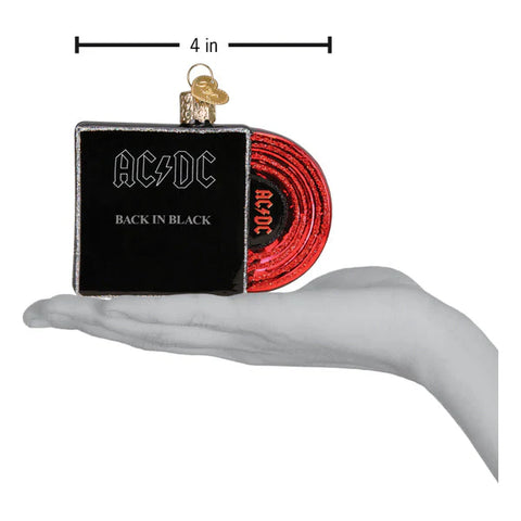 Back In Black Album Cover Ornament, 3"