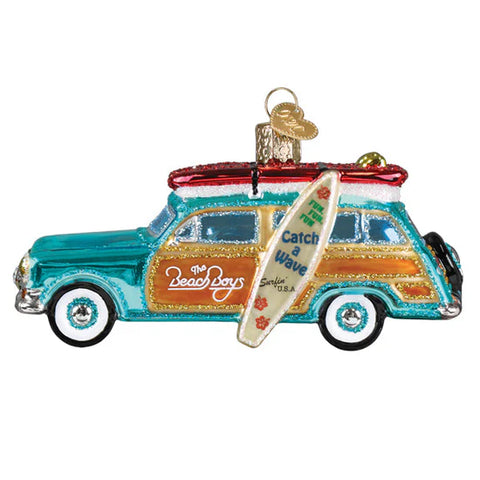 The Beach Boys Surfin' Woody Ornament, 4.75"
