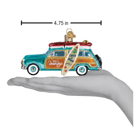 The Beach Boys Surfin' Woody Ornament, 4.75"