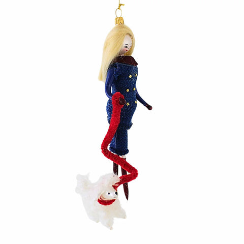 Roxette & Dior At The Plaza Glass Ornament, 7"