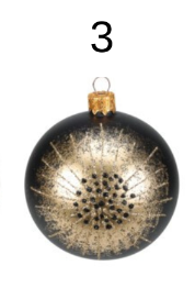 100MM Star Christmas Ornament  (sold individually)