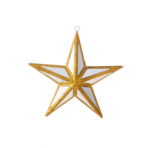 Mirrored Star Ornament, 6"
