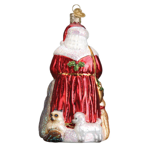 Santa's Furry Friends Ornament, 5.25"