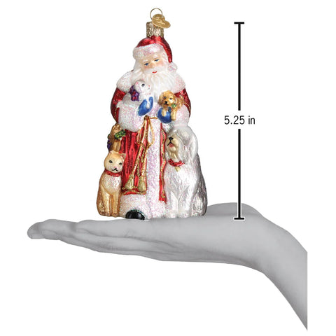 Santa's Furry Friends Ornament, 5.25"