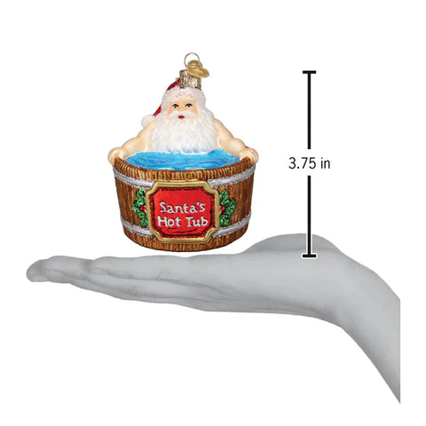 Santa's Hot Tub Ornament