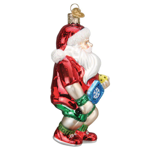 Pickleball Santa Ornament