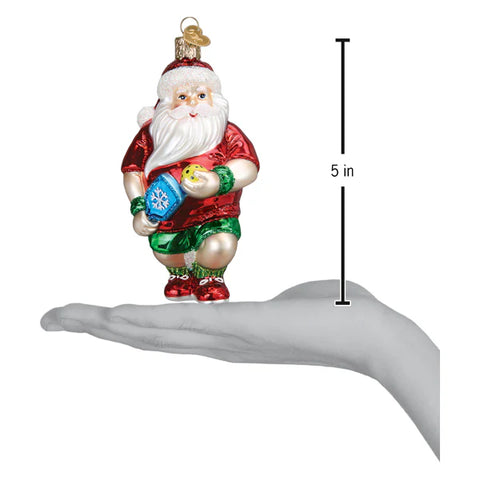 Pickleball Santa Ornament