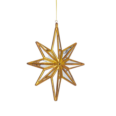 Mirrored Star Ornament, 10.5"