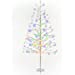 39"H Silver Foil Tree w/Multi-Color LED Lights