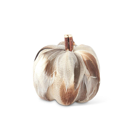 Feather Pumpkins, 3.25" (4 Styles - Sold individually)