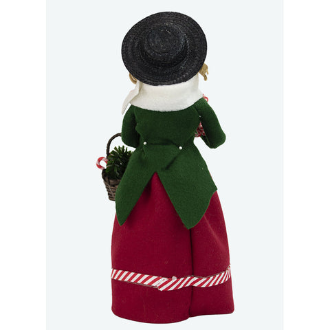Candy Cane Lady Caroler Figurine, 13"