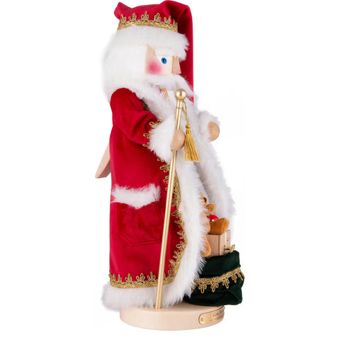 Steinbach Cozy Santa w/Music Nutcracker Figurine, 19.5"