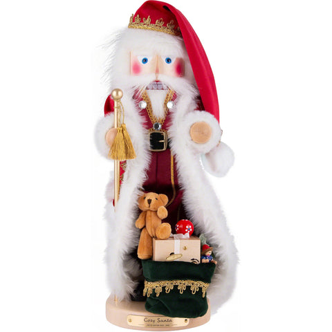 Steinbach Cozy Santa w/Music Nutcracker Figurine, 19.5"