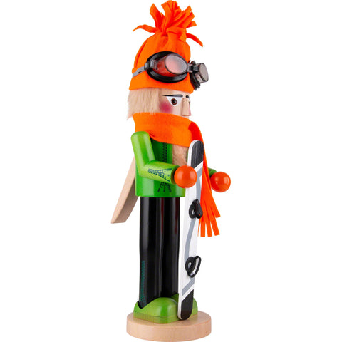 Big Snowboarder Nutcracker Figurine, 17"