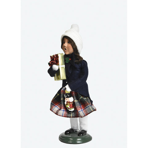 Ornament Family Girl Caroler Figurine, 10"
