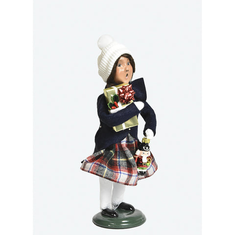 Ornament Family Girl Caroler Figurine, 10"
