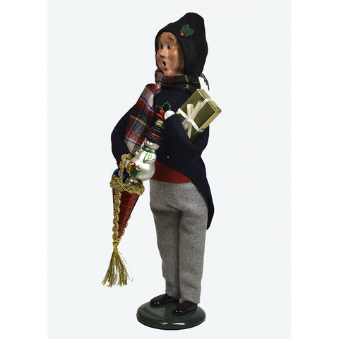 Ornament Family Man Caroler Figurine, 13"