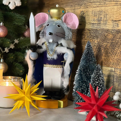 Steinbach Chubby Mouse King Nutcracker Figurine, 11.5"