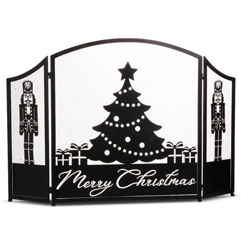 "Merry Christmas" Fire Screen, 48"