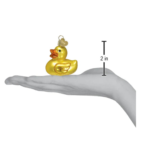 Rubber Ducky Ornament, 2"