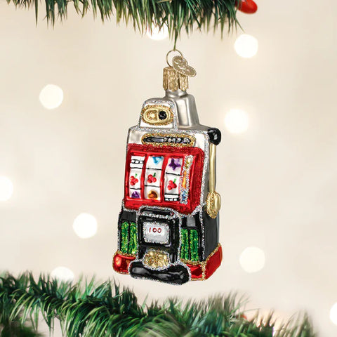 Slot Machine Ornament, 3.75"