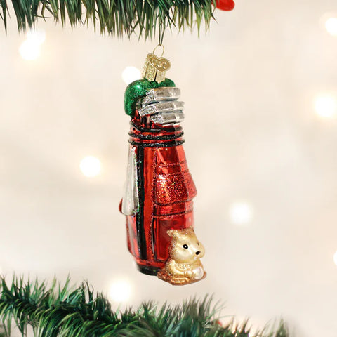 Golf Bag Ornament, 4.25"