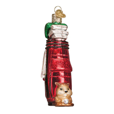Golf Bag Ornament, 4.25"