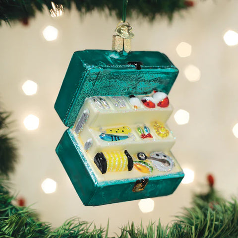 Tackle Box Ornament, 4"