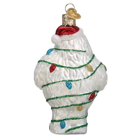 Glass Bumble Ornament, 4.5"