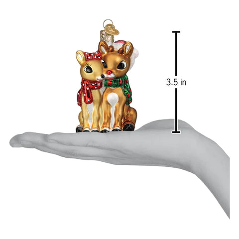 Rudolph and Clarice Ornament