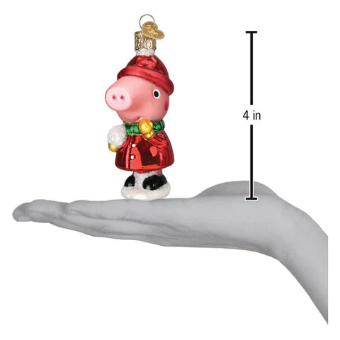 Peppa Pig with Snowball Ornament