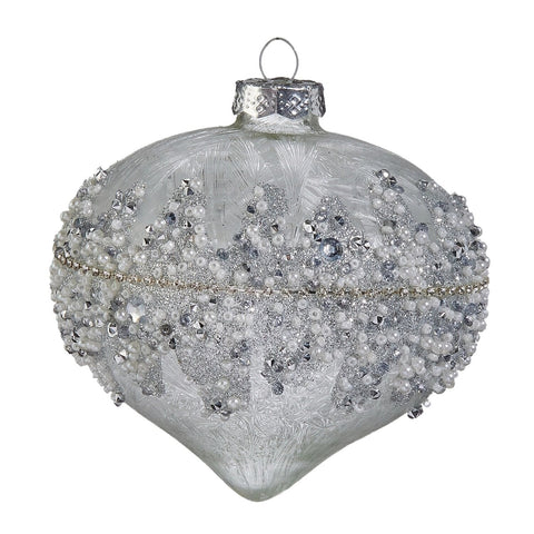 Beaded Ornament, 4" (3 styles - sold individually)