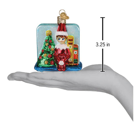 Scout Elf Storytime Ornament, 3.25"