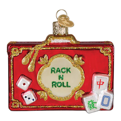 Rack N Roll Mahjong Ornament, 3.25"