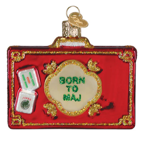 Rack N Roll Mahjong Ornament, 3.25"